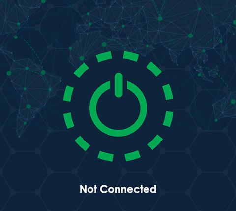 Green connect step 1, tap on button to connect to VPN